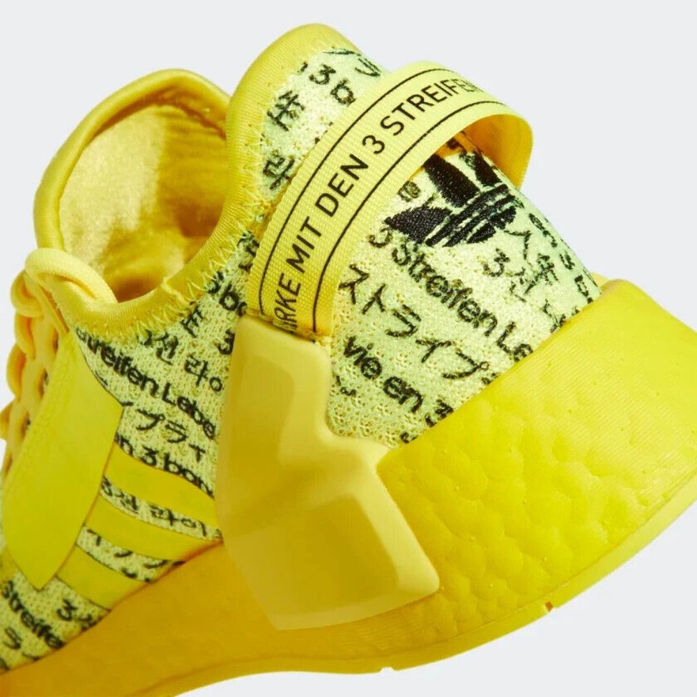 adidas Originals NMD_R1 V2 (LZI44) Shoes Kids size 5.5 Women's 7 Beam Yellow - Picture 13 of 14